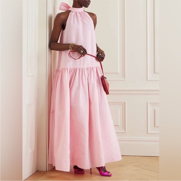 New Staud Marlowe Neck Tie Tiered Maxi Dress size XS - Picture 3 of 17